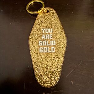 Gold Glitter Keychain (new)
